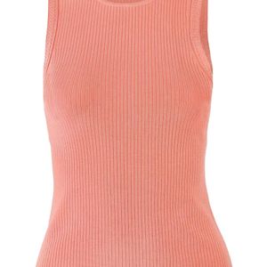 Carolina Herrera Pink Ribbed Tank