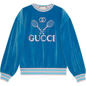Gucci テニス スウェットシャツ ブルー