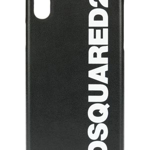 DSquared² Schwarz IPhone X-Hülle mit Logo-Print