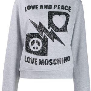 Love Moschino スパンコール スウェットシャツ