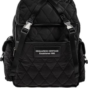 DSquared² Black Padded Backpack for men