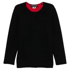 Comme des Garçons Black Crew-Neck Jumper for men