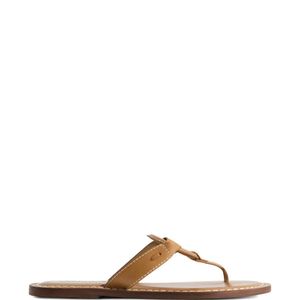 Bernardo Brown Matrix Ring-Detail Sandals