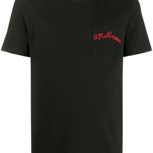 メンズ Alexander McQueen ロゴ Tシャツ ブラック