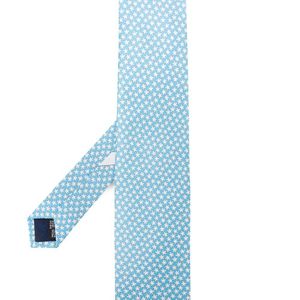 Cravate à motif animalier Ferragamo pour homme en coloris Bleu