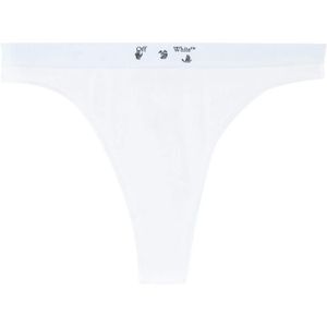 Off-White c/o Virgil Abloh White Two-Pack Logo-Print Thongs
