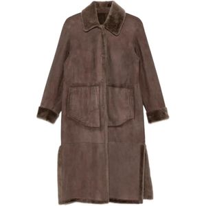 Manzoni 24 Brown Long-Sleeves Coat