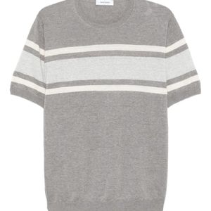 Gran Sasso Grey Stripe-Detail T-Shirt for men