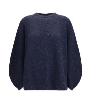 Fabiana Filippi Blue Bouclé-Knit Sweater