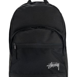 Stussy Black Logo-print Backpack for men