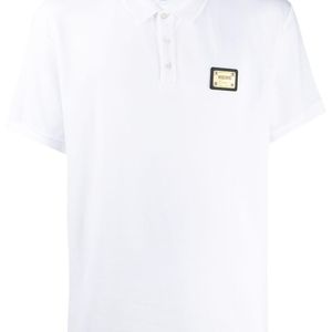 メンズ Moschino ロゴ ポロシャツ ホワイト