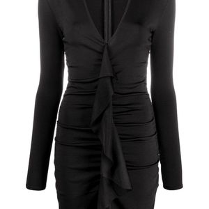 Alexandre Vauthier シャーリング ドレス ブラック