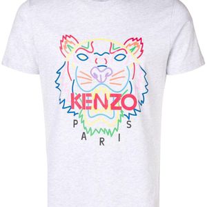 KENZO Tiger プリント Tシャツ グレー