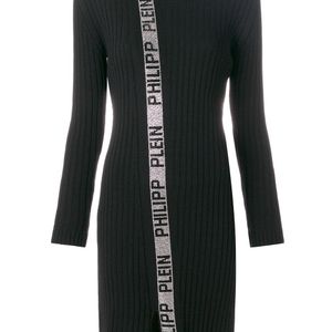 Philipp Plein メタリックドレス ブラック
