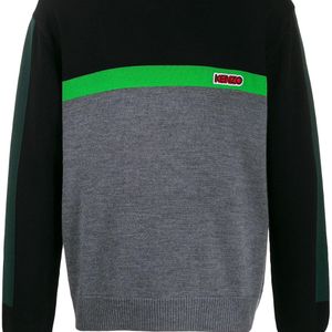 メンズ KENZO カラーブロック セーター