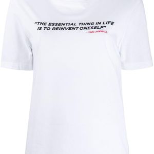 Karl Lagerfeld Karlism プリント Tシャツ ホワイト