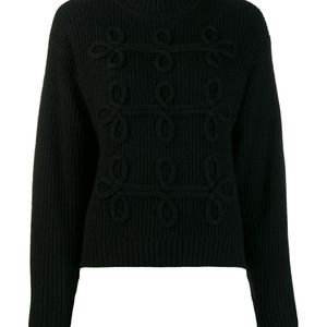 Karl Lagerfeld デコラティブ セーター ブラック