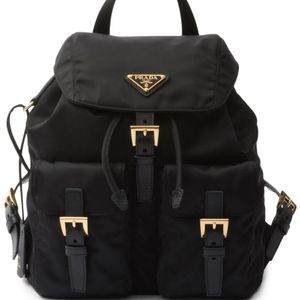 Prada Schwarz Kleiner Re-Edition 1978 Rucksack