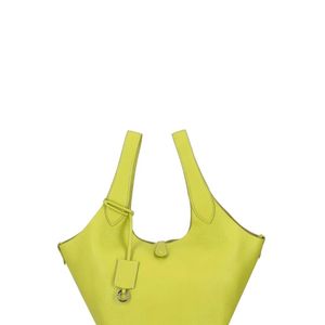 Polo Ralph Lauren Green Play Leather Tote Bag
