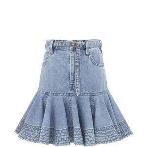 Zimmermann Blue Indra Mini Skirt