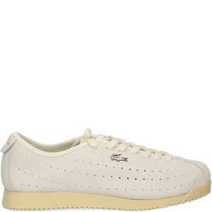 Lacoste White Club-Low Perforated Leather Sneakers for men