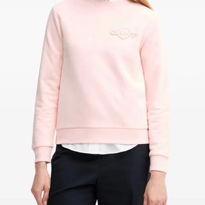 Gant Pink Logo-Embroidered Sweatshirt