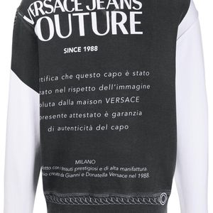 メンズ Versace Jeans カラーブロック スウェットシャツ ブラック