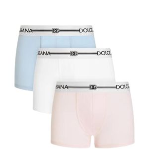 Dolce & Gabbana White Logo-Waistband Boxers (Set Of Three) for men