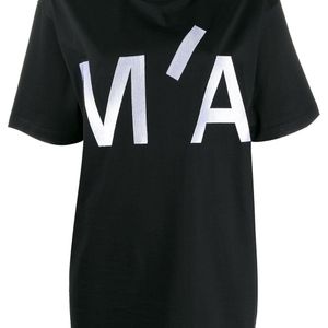 Marques'Almeida オーバーサイズ ロゴ Tシャツ ブラック