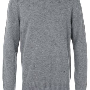 Etro Wollsweatshirt in Distressed-Optik in Grau für Herren