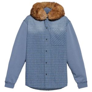Balenciaga Blue Check-Patterned Shirt for men