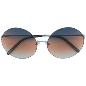 Matthew Williamson Metallic Round Frame Sunglasses