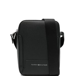 Tommy Hilfiger Black Mini Logo Messenger Bag for men
