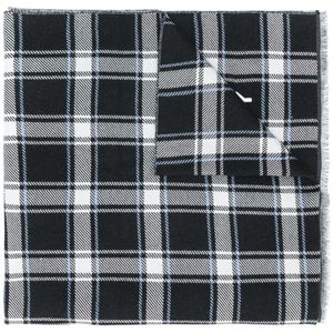 Givenchy チェック ロゴ スカーフ ブラック