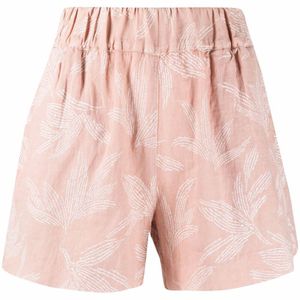 Shorts con stampa di 120% Lino in Rosa