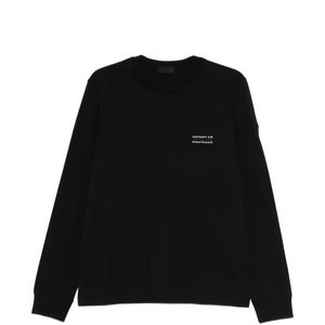 Moncler Black Long-Sleeve Cotton T-Shirt for men