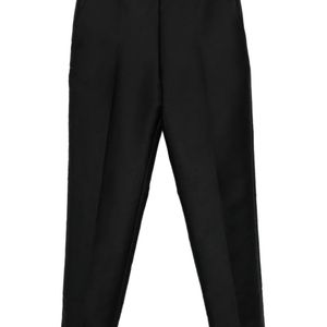 Roland Mouret Black Side-Zip Trousers