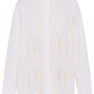 Prada White Long-Sleeve Cotton Shirt