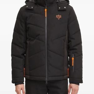 Guess Black Quilted Ski Jacket for men