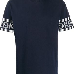 メンズ KENZO ロゴ Tシャツ ブルー