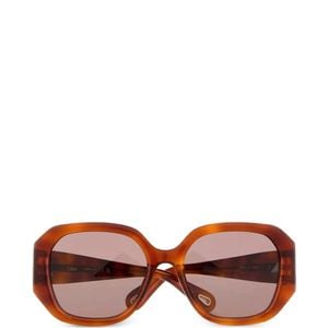Chloé Pink Geometric-Frame Sunglasses