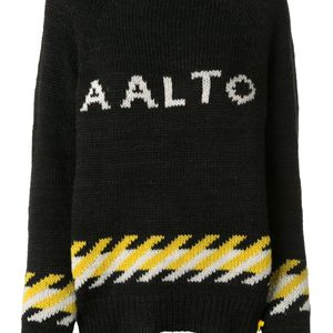 AALTO ロゴ セーター ブラック