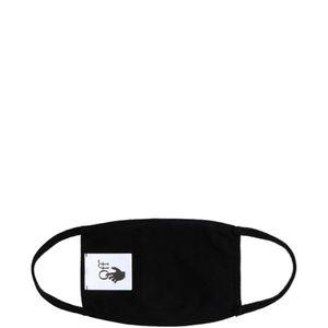 Off-White c/o Virgil Abloh Black Diagonal-Striped Cotton Mask for men