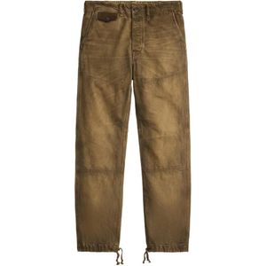 RRL Natural Drawstring-Hem Jeans for men