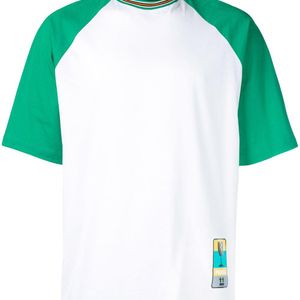 Prada T-Shirt mit Roller-Print in Weiß für Herren