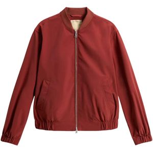 Woolrich Red Lightweight Bomber Jacket