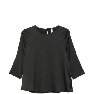 Imperial Black Three-Quarter Sleeve Top