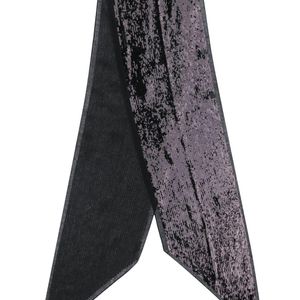 Saint Laurent スパンコール スカーフ ブラック