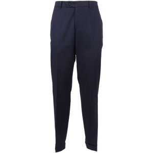 Berwich Blue Yretro Tailored Trousers for men
