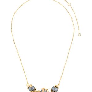 Kasun Metallic Three Pearls Necklace